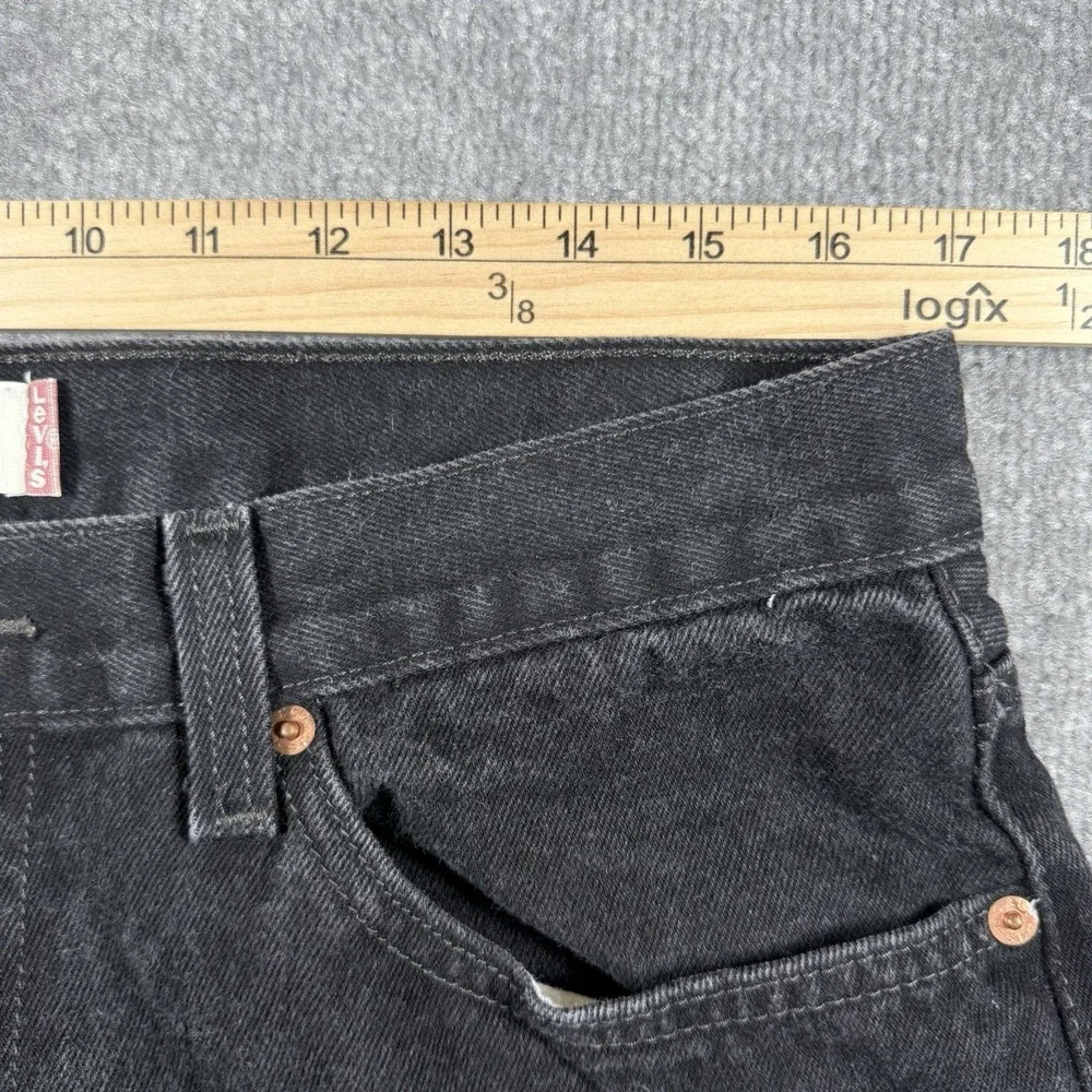 Y2K Levi's 505 Jeans Men's 34x30 Black Denim‎ Straight Leg
